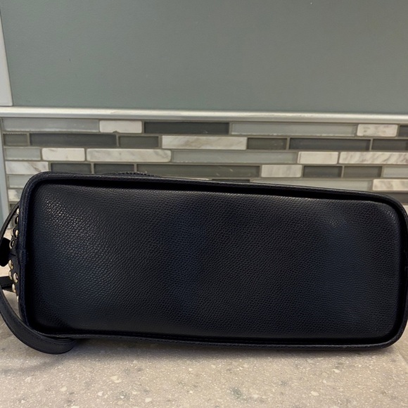 Coach Navy and Gold Studded Satchel - Picture 4 of 6